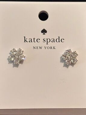 kate spade flower cluster earrings NWT